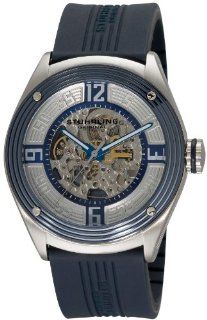 Stuhrling Original Men's 209XL.3316C6 Leisure Millennia Five O Automatic Skeleton Blue Watch at  Men's Watch store.