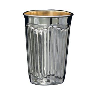Silver Plated Kiddush Cup with Reflective Curtains Hadad Brothers Kitchen & Dining