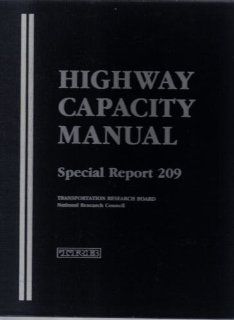 Highway Capacity Manual (Special Report, 209) 9780309055161 Books