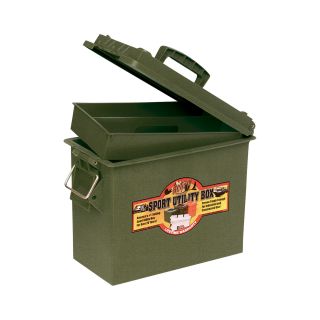 Sport Utility Dry Box – 11 1/2in.L x 15in.W x 8in.D, With Tray, Green  Tool Boxes