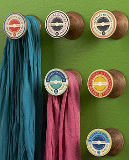 cotton bobbin wall hook / drawer pulls by the letteroom