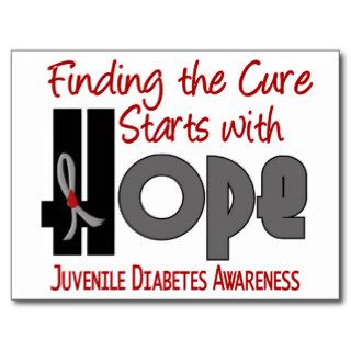 Juvenile Diabetes HOPE 4 Post Card