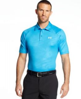 Under Armour Elevated Heather Performance Golf Polo   Polos   Men