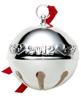 Wallace Christmas Ornament, 2012 Annual Silver Plated Sleigh Bell   Holiday Lane