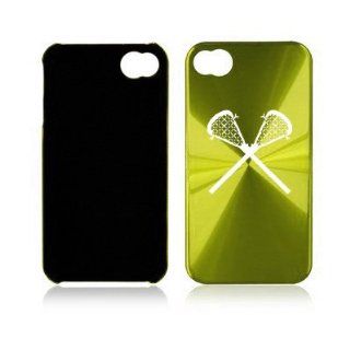 Apple iPhone 4 4S 4G Green A1488 Aluminum Hard Back Case Cover Lacrosse Sticks Cell Phones & Accessories