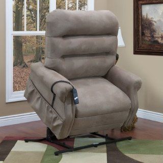 Medlift 3653 36 Series Three Way Reclining Lift Chair with Extra Magazine Pocket Fabric Stampede   Mocha Health & Personal Care