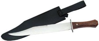 MKM 202. 16" Coffin Handle Bowie knife stainless steel sharp edge blade dagger camping hunting hunt weapon PanthTD  Tactical Fixed Blade Knives  Sports & Outdoors
