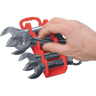 Ernst Manufacturing Wrench Gripper — Stubby Wrenches, 11-Tool, Red, Model# 5076  Wrench Organizers
