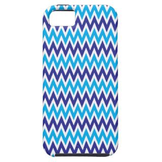 Bold Chevron Zigzags Teal Blue Striped Pattern iPhone 5 Cover