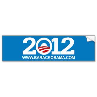 Barack Obama 2012, Bold O Ray Design Bumper Sticker