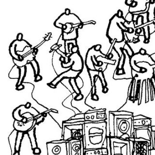 big jam   musical cartoon print by world of moose
