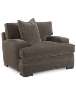Doss Godiva Fabric Microfiber Living Room Chair, Round Swivel 50W x 50D x 39H   Furniture