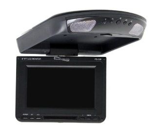 Brand New Phonics Digital Pd198 black 8 Inch Thin Tft Flip Down Ceiling mount Car Monitor with Twin Dome Lights, 45 Degrees Swiveling Action, and Built in Ir Transmitter and Amazing Resolution and the Best Features  Vehicle Overhead Video  Car Electronic