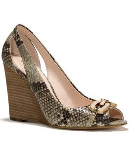 COACH LARCHMONT SNAKE WEDGE   Shoes