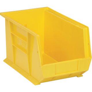 Quantum Storage Heavy-Duty Ultra Stacking Bins — 13 5/8in. x 8 1/4in. x 8in. Size, Carton of 12  Ultra Stack   Hang Bins