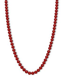 14k Gold Necklace, Red Agate Strand Necklace (150 ct. t.w.)   Necklaces   Jewelry & Watches
