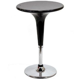 Ice Cream Bar Table in Black # EEI 196 BLK # EEI 196 BLK   Pedestal Tables