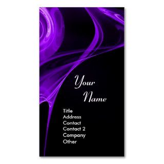 FRACTAL ROSE 3 bright dark purple Business Card