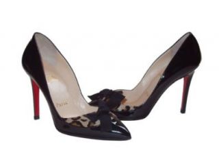 Christian Louboutin Lova Pigalle Leopard and Black Silk Heels Pumps  OnlyModa, 36 Shoes