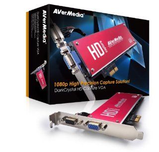 AVerMedia DarkCrystal HD Capture VGA (C199)   VGA PCIe Capture Card, up to 1080p30/i60, with complete SDK for the creation of applications Computers & Accessories