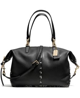 COACH BLEECKER COOPER SATCHEL IN TWO TONE PYTHON EMBOSSED LEATHER   COACH   Handbags & Accessories