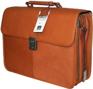 Mancini Colombian Coganc Brown Leather Classic Briefcase Laptop Computers & Accessories