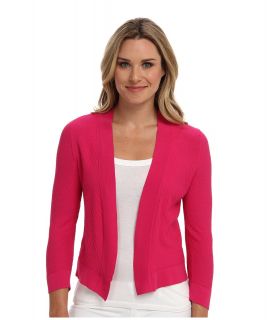 Jones New York 3/4 Sleeve Cardigan Womens Sweater (Pink)