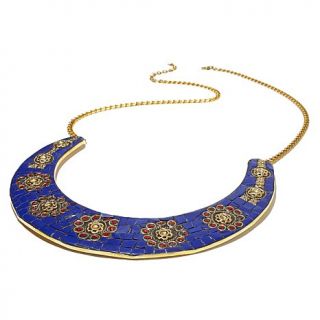 BAJALIA "Neela" Cobalt Color Mosaic 28" Collar Necklace