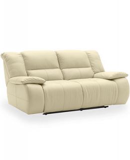 Franco Leather Reclining Loveseat, Double Power Recliner 68W x 43D x 39H   Furniture