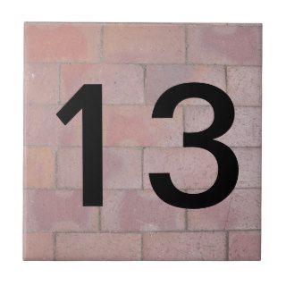Photo Background House Number Tile