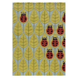 Ladybug Accent Rug   Red (3x5)