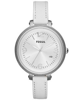 Fossil Womens Heather White Leather Strap Watch 42mm ES3276   Watches   Jewelry & Watches