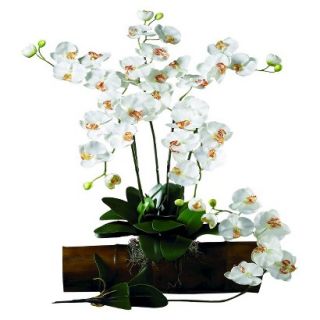 Nearly Natural Art Stems Arrangement Orchid   Cream (31.5)