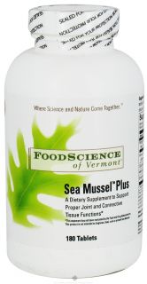 FoodScience of Vermont   Sea Mussel Plus   180 Tablets