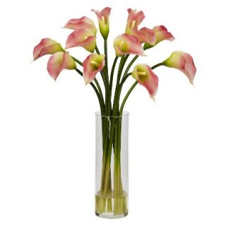 Nearly Natural Arrangement Lily   Pink