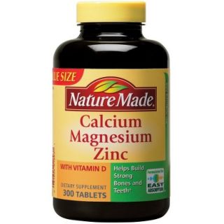 Nature Made Calcium/Magnesium/Zinc Tablets   300 Count