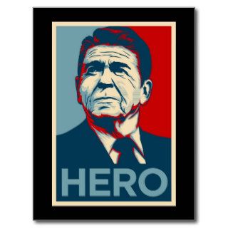 Ronald Reagan Hope Hero Poster   Reagan Bush 84 Post Cards