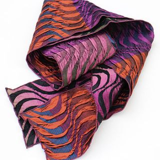 summer thames pleat scarf by sally weatherill