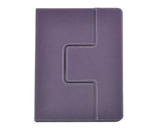 Detachable Rotating PU Leather Case/Cover/Shell for Apple iPad Air (5th Generation iPad) Smart Cover Swivel Stand Purple Computers & Accessories