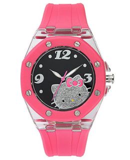Hello Kitty Watch, Womens Pink Rubber Strap 44mm HWL1349PK   Watches   Jewelry & Watches