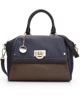 DKNY Heritage Vintage Leather Top Zip Satchel   Handbags & Accessories