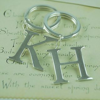 personalised initial key ring by highland angel