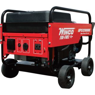 Winco Trifuel Generator — 12,000 Surge Watts, 10,800 Rated Watts, Electric Start, Model# 16612-000  Portable Generators