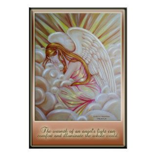 Sleeping Angel With Quote Poster