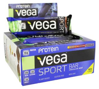 Vega Sport   Plant Based Protein Bar Chocolate Mint   2.14 oz.