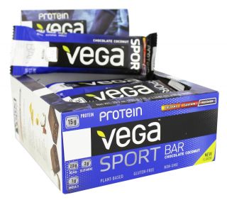 Vega Sport   Plant Based Protein Bar Chocolate Coconut   2.14 oz.