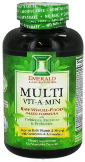 Emerald Labs   Multi Vit A Min Raw Whole Food Based Formula   120 Vegetarian Capsules