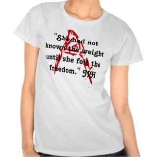 A Nathaniel Hawthorne Fans RED MARK DESIGN T Shirt