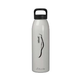 Nissan 350Z Black Silhouette Logo Water Bottles