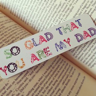 'so glad that you are my dad' bookmark by loving luxuries